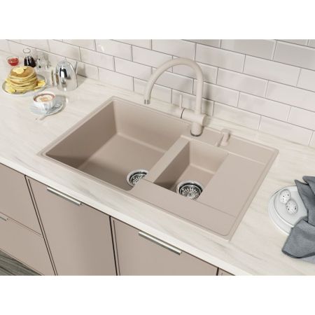 Кухонная мойка Grandex Aqua Topline 600113, бежевый