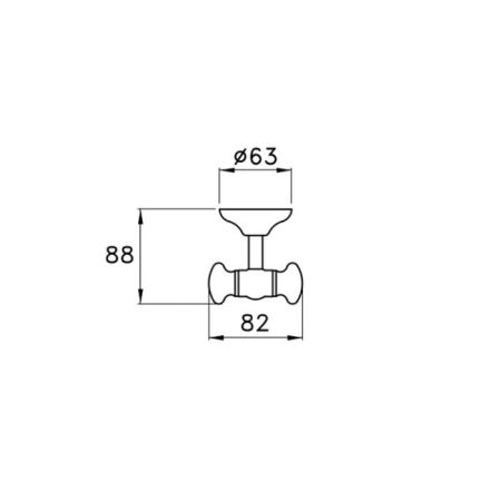 Stella Roma Крючок двойной 1082bis цвет: хром, артикул RM 10021 CR00
