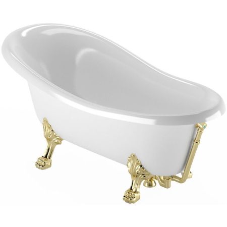 Ванна из искусственного камня Veragio Gialetta 170x80 26932 ножки Золото, артикул 26932