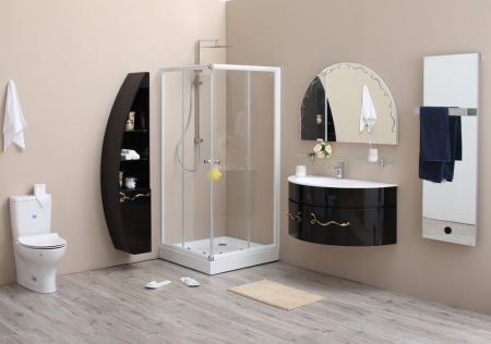 Шкаф-пенал De Aqua Эскалада RS0 L белый, артикул 00167340