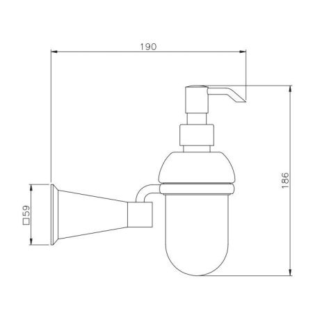 Nicolazzi Vincent Дозатор для жидкого мыла, цвет: хром