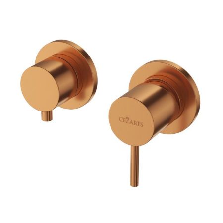 Встраиваемый однорычажный смеситель на 3 выхода CEZARES LEAF-VDIM3-L, артикул LEAF-VDIM3-L-PO