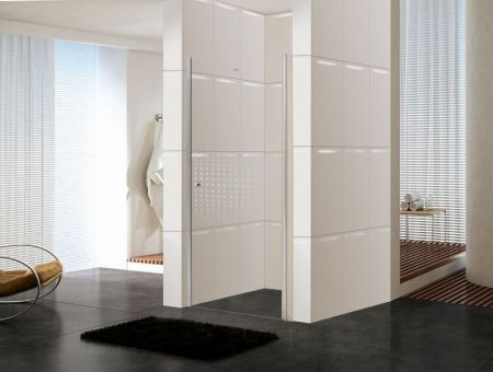 Душевая дверь Parly DE80 80х185 профиль Полированный хром стекло прозрачное, артикул DE80