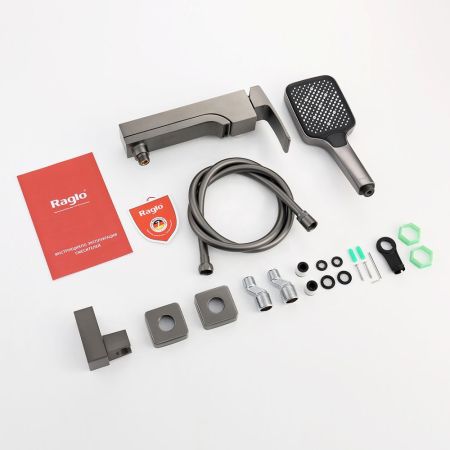 Смеситель для ванны Raglo R02.30.09, графит, артикул R02.30.09