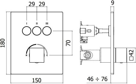 Смеситель для душа Paffoni Compact Box CPM519BO, артикул CPM519BO