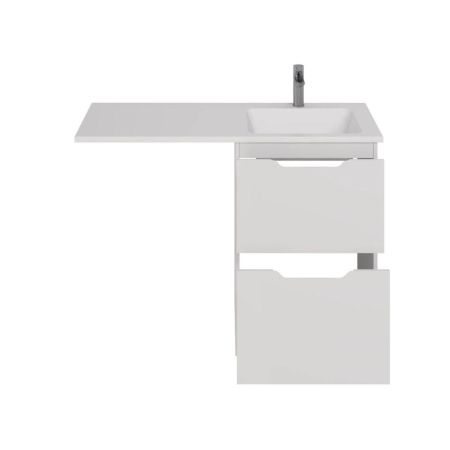 Тумба с раковиной напольная Dreja Bona 60 см, белый, артикул 99-0451-com