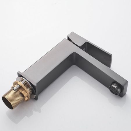 Смеситель для раковины Shevanik S9601T, оружейная сталь, артикул S9601T