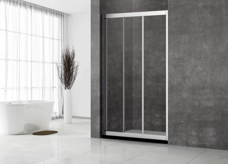 Душевая дверь Veconi Vianno VN-31, 1000х1950, хром, стекло прозрачное