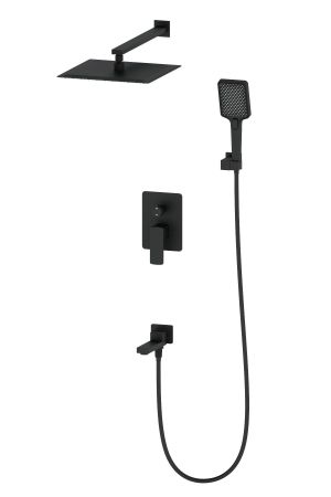 Душевая система встраиваемая WONZON & WOGHAND EDGE, Черный матовый (WW-88939003-MB), артикул WW-88939003-MB