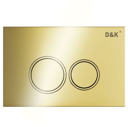Клавиша смыва D&K Bayern DB1529007.2 (арт.инсталл DI8050127), золото глянец (DB1529007.2), артикул DB1529007.2