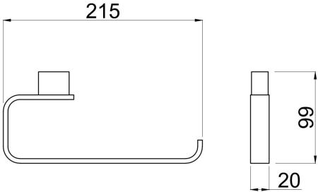 Держатель для полотенец Allen Brau Infinity 6.21010-00 хром, артикул 6.21010-00