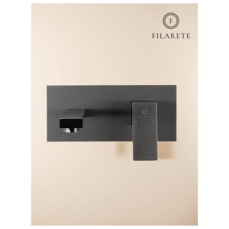 Смеситель для раковины встраиваемый FILARETE Fing FL4040BG, графит
