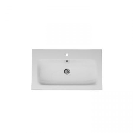 M70AWCC0802WG Spirit V2.0, Раковина мебельная, керамическая, 80 см, встроенная, цвет: белый, глянец