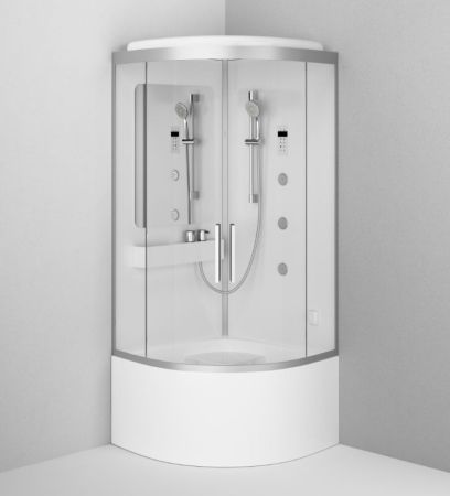Душевая кабина AM.PM Like Deep 90x90 W80C-020A-090MTA с баней с гидромассажем