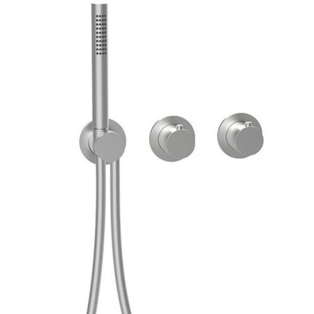 ALMAR Внешняя часть термостатического смесителя с переключателем на 2-3 положения, цвет нерж. сталь, артикул E180133.316