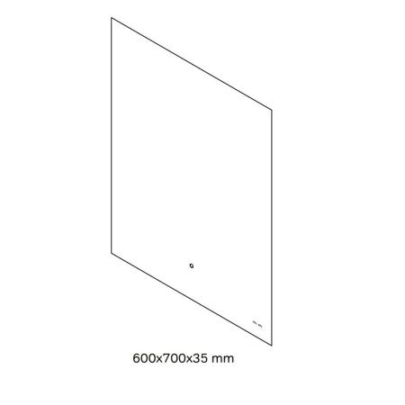 M85MOX10601S X-Joy Зеркало с интерьерной Led подсветкой, ИК-сенсором, 60 см M85MOX10601S X-Joy Зеркало с интерьерной Led подсветкой, ИК-сенсором, 60 см