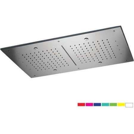 Daniel, встроенная лейка для душа (3х режимная) с 7 цветной светодиодной подсветкой, диаметр 400х700 мм, цвет хром, артикул A579RLE17040NC