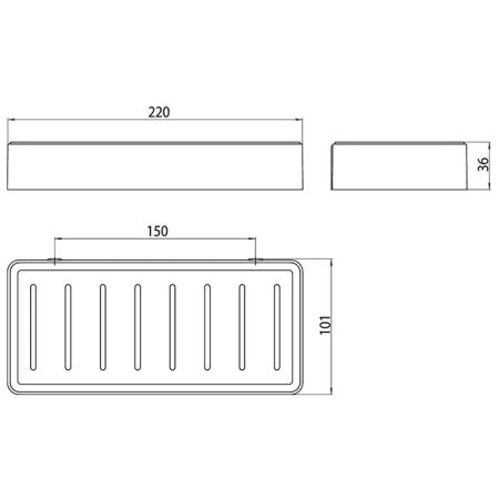 Emco Loft Корзинка, вставка цвет черный, 220x101x36mm, цвет черный, артикул 0545 133 02