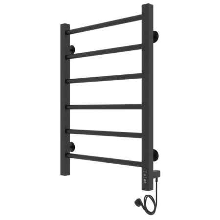 Полотенцесушитель электро "Феличия ЧКЧ6 400х600", черный муар, правый, артикул 73207611