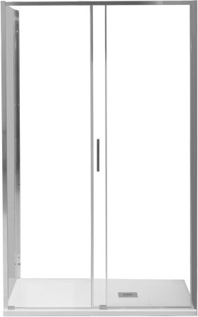 Душевая дверь Aquanet Pleasure Evo 120 AE65-N120-CT профиль хром, прозрачное стекло, артикул AE65-N120-CT