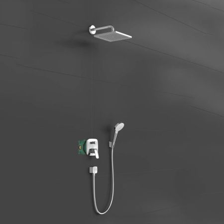 HG Crometta E/Logis Душевой комплект с однорычажным смесителем Logis, цвет хром, артикул 27957000