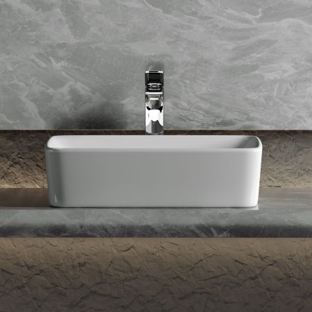 Умывальник чаша накладная прямоугольная Element 480*370*130мм CN6037, артикул CN6037