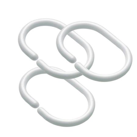 Кольца для шторы в ванную Savol S-YLK001, белый, артикул S-YLK001