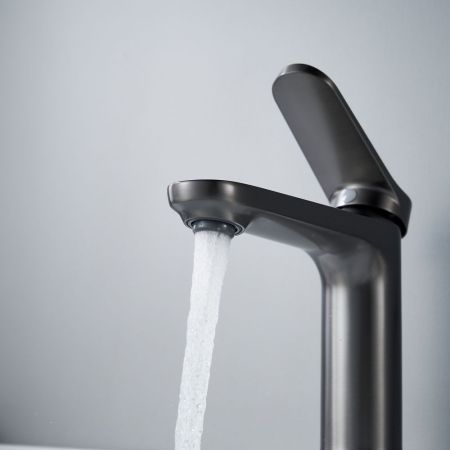 Смеситель для раковины Shevanik S4301T, оружейная сталь, артикул S4301T