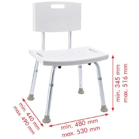 Стул в ванну Ridder Assistent А00602101 Белый, Хром