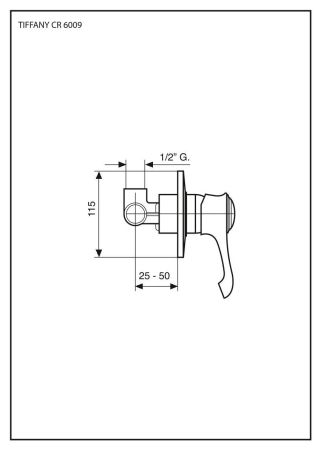 Emmevi Tiffany, встраиваемый смеситель для душа, цвет черный-золото