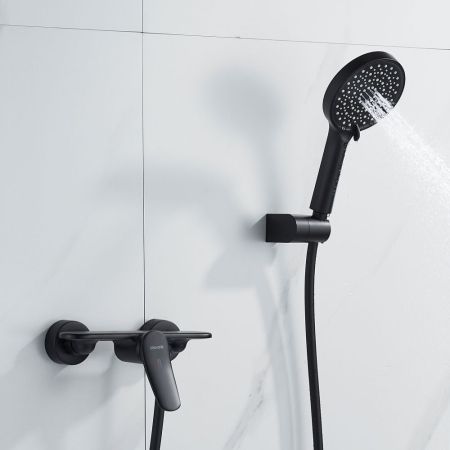 Смеситель для душа Shevanik S4716H, черный