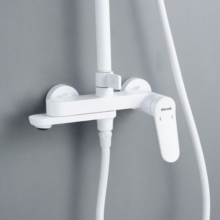 Душевая система Shevanik S4336C, белый