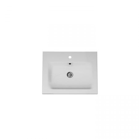 M70AWCC0602WG Spirit V2.0, Раковина мебельная, керамическая, 60 см, встроенная, цвет: белый, глянец