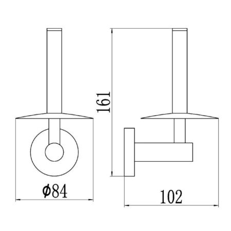 Держатель для туалетной бумаги Savol S-008752-1, хром, артикул S-008752-1