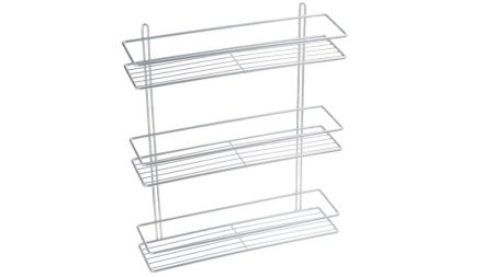 Полка Fixsen прямая трехтажная цвет серый (FX-730-3), артикул FX-730-3