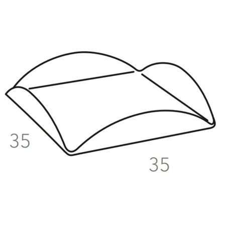 Colombo Adj Подставка для сервировки настольная, 35x35 см, цвет: белый/панна котта Colombo Adj Подставка для сервировки настольная, 35x35 см, цвет: белый/панна котта