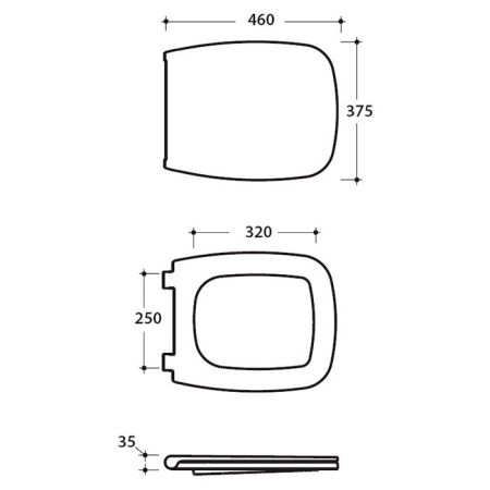 GLOBO Relais Сиденье для унитаза, цвет белый/хром (микролифт)