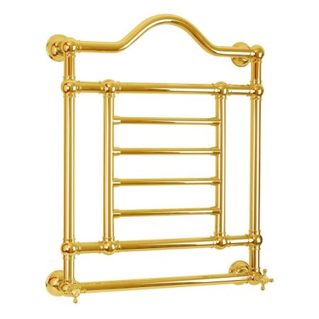 EDWARD Полотенцесушитель водяной h700/830х600/680 мм, золото, артикул ML.EDW-HY.600.DO