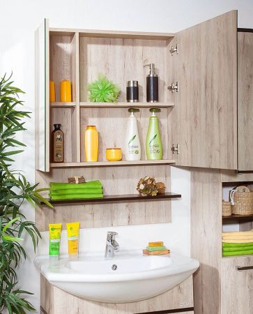 Тумба под раковину Бриклаер Карибы 75 Светлая Лиственница, артикул 4627125411274