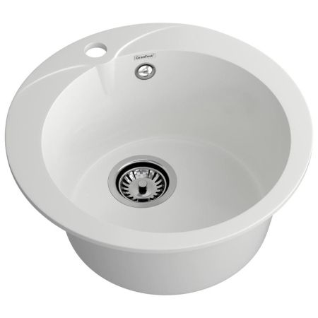 Кухонная мойка GranFest RONDO 480, иней, артикул R-480 иней
