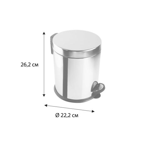 Ведро для мусора FIXSEN HOTEL FX-34024M, хром
