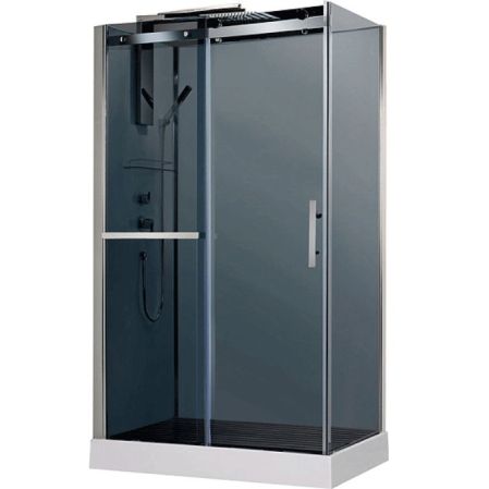 Душевая кабина Orans SR-8629 ED 120x80 профиль Хром задние стенки Белые, артикул SR-8629ED