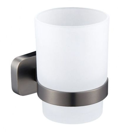 Стакан для зубных щеток с держателем WONZON & WOGHAND, Темный графит (WW-9321)