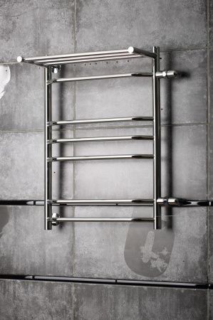 Водяной полотенцесушитель Тругор Браво 3 П ПМ R 80x40 с полкой Хром