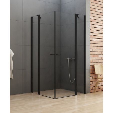 Душевое ограждение NEW TRENDY NEW SOLEO BLACK 2D 100x100x195 K-0556 (черный), артикул K-0556