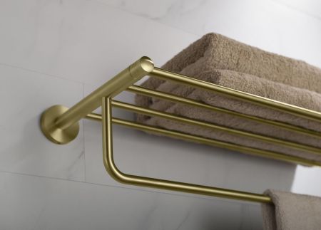 Полка для полотенец Timo Saona 13058/17 золото матовое, артикул 13058/17