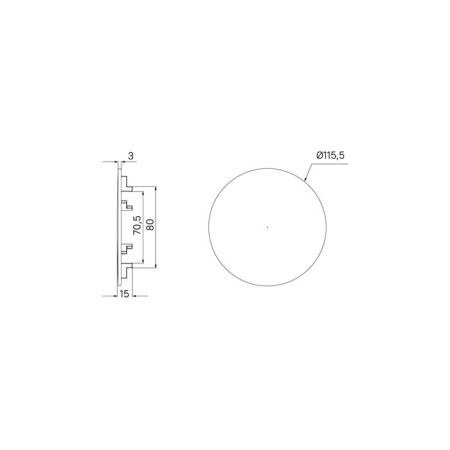 Декоративная накладка, нерж. сталь, графит, Kitchen Line IDDIS (CAPGM00i59), артикул CAPGM00i59