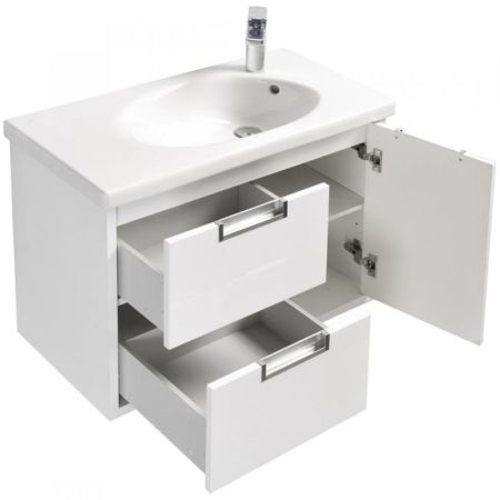 Тумба под раковину ROCA ETNA 76,4 857301806 (подвесная, белый глянец), шт, артикул 857301806