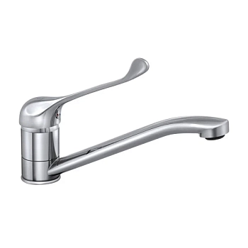 Смеситель для кухни с хирургической ручкой Славен СЛ-ОД-Х21, хром