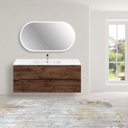 База под керамическую раковину Mia 1200 подвесная, 2 выкатных ящика soft close, R.Wood, артикул VMC-2MC120RW